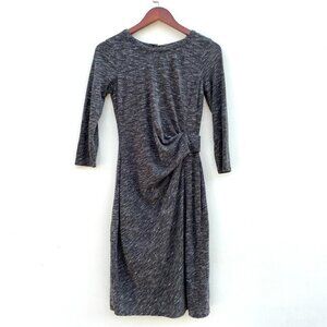 Ann Taylor Side Gather Jersey Sheath Dress XS